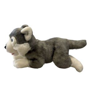 Kids Preferred Vintage 2003 Husky Dog Plush 11" Gray White Stuffed Animal Ages3+